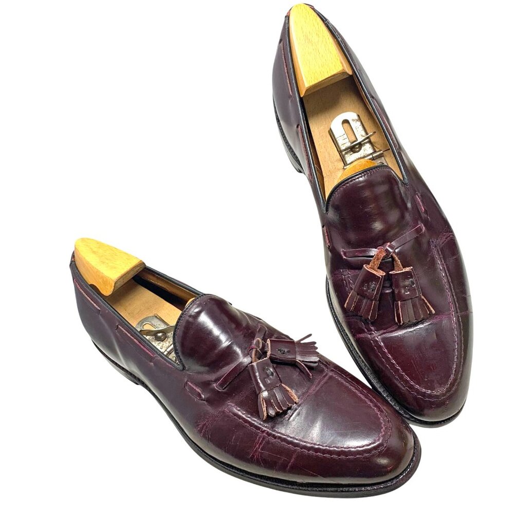 Allen Edmonds‎ Grayson 8297 Burgundy Calfskin Tassel Loafers
